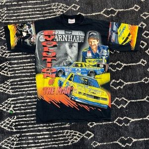 Vintage Dale Earnhardt “Evolution Of The Intimidator” Full Print NASCAR T Shirt